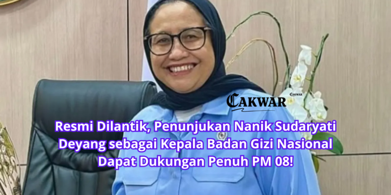 Resmi Dilantik, Penunjukan Nanik Sudaryati Deyang sebagai Kepala Badan Gizi Nasional Dapat Dukungan Penuh PM 08!