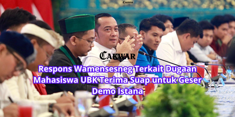 Respons Wamensesneg Terkait Dugaan Mahasiswa UBK Terima Suap untuk Geser Demo Istana