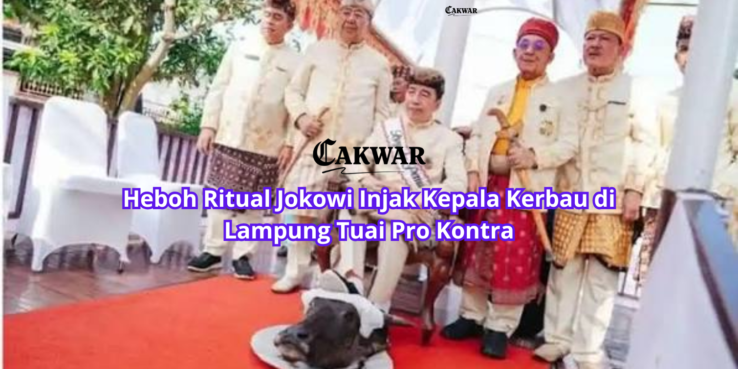 Heboh Ritual Jokowi Injak Kepala Kerbau di Lampung Tuai Pro Kontra