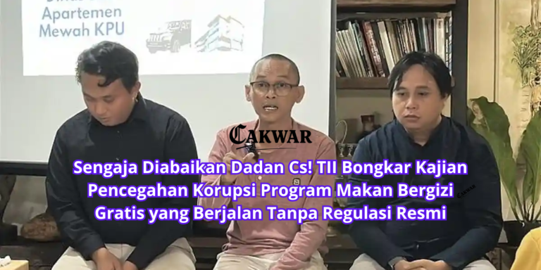 Sengaja Diabaikan Dadan Cs! TII Bongkar Kajian Pencegahan Korupsi Program Makan Bergizi Gratis yang Berjalan Tanpa Regulasi Resmi