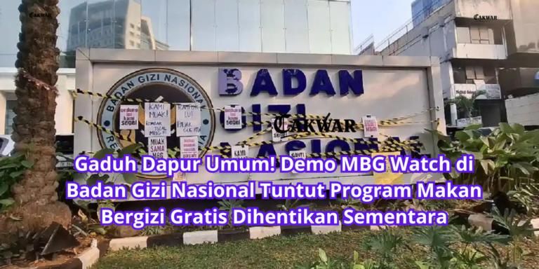 Gaduh Dapur Umum! Demo MBG Watch di Badan Gizi Nasional Tuntut Program Makan Bergizi Gratis Dihentikan Sementara
