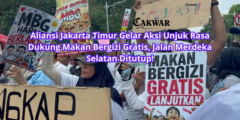Aliansi Jakarta Timur Gelar Aksi Unjuk Rasa Dukung Makan Bergizi Gratis, Jalan Merdeka Selatan Ditutup!