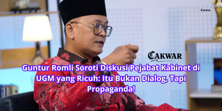 Guntur Romli Soroti Diskusi Pejabat Kabinet di UGM yang Ricuh: Itu Bukan Dialog, Tapi Propaganda!