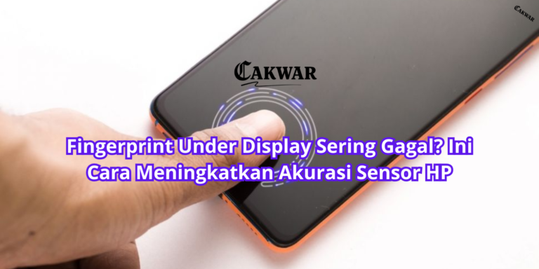 Fingerprint Under Display Sering Gagal? Ini Cara Meningkatkan Akurasi Sensor HP