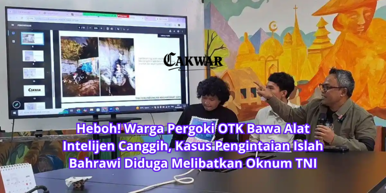 Heboh! Warga Pergoki OTK Bawa Alat Intelijen Canggih, Kasus Pengintaian Islah Bahrawi Diduga Melibatkan Oknum TNI