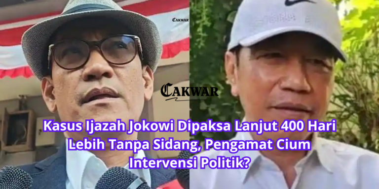 Kasus Ijazah Jokowi Dipaksa Lanjut 400 Hari Lebih Tanpa Sidang, Pengamat Cium Intervensi Politik?