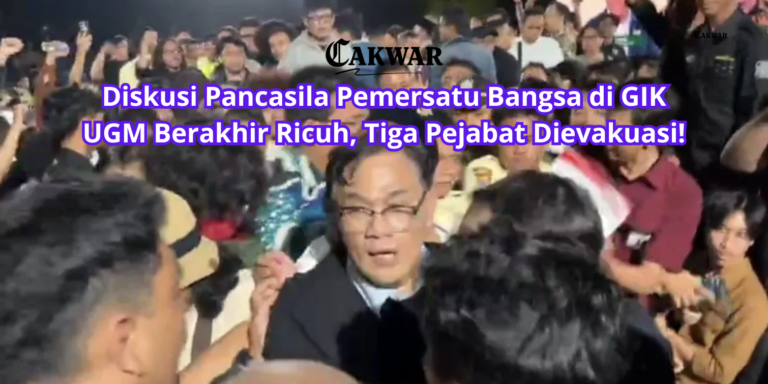 Diskusi Pancasila Pemersatu Bangsa di GIK UGM Berakhir Ricuh, Tiga Pejabat Dievakuasi!