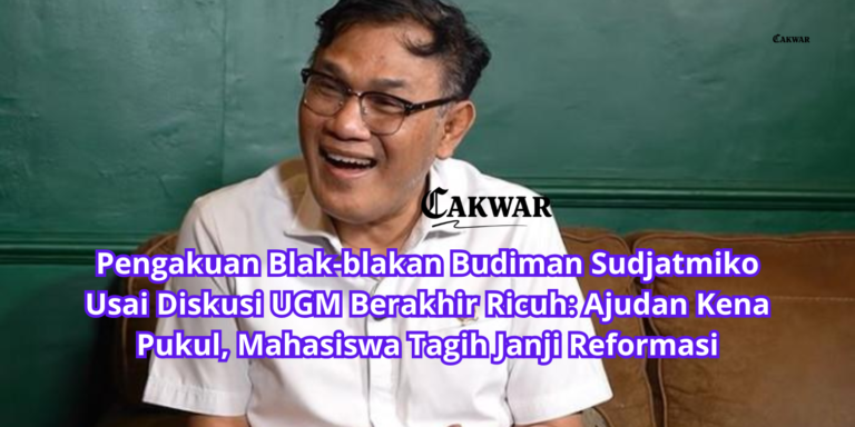Pengakuan Blak-blakan Budiman Sudjatmiko Usai Diskusi UGM Berakhir Ricuh: Ajudan Kena Pukul, Mahasiswa Tagih Janji Reformasi