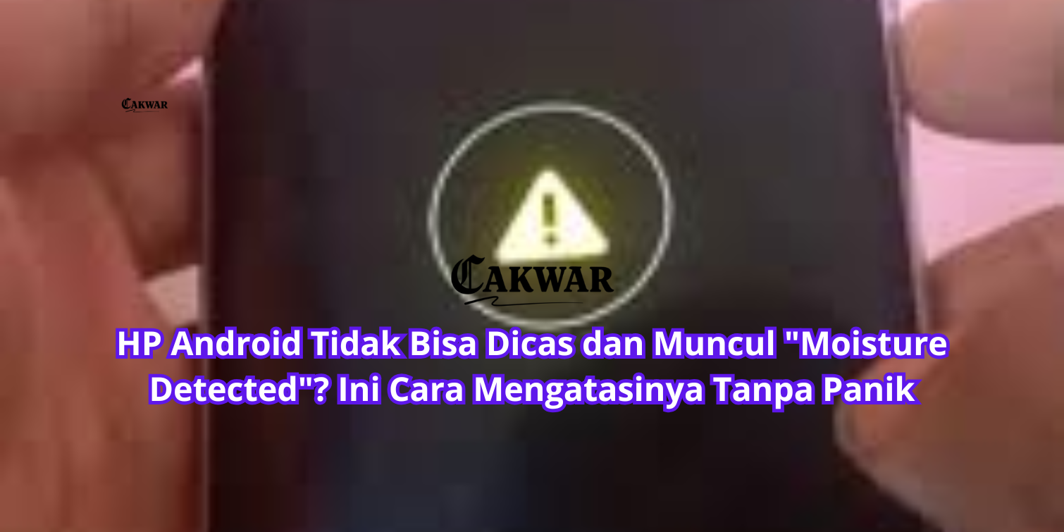 HP Android Tidak Bisa Dicas dan Muncul “Moisture Detected”? Ini Cara Mengatasinya Tanpa Panik