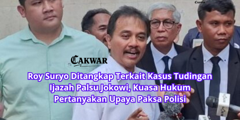 Roy Suryo Ditangkap Terkait Kasus Tudingan Ijazah Palsu Jokowi, Kuasa Hukum Pertanyakan Upaya Paksa Polisi
