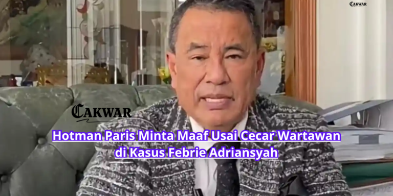 Hotman Paris Minta Maaf Usai Cecar Wartawan di Kasus Febrie Adriansyah