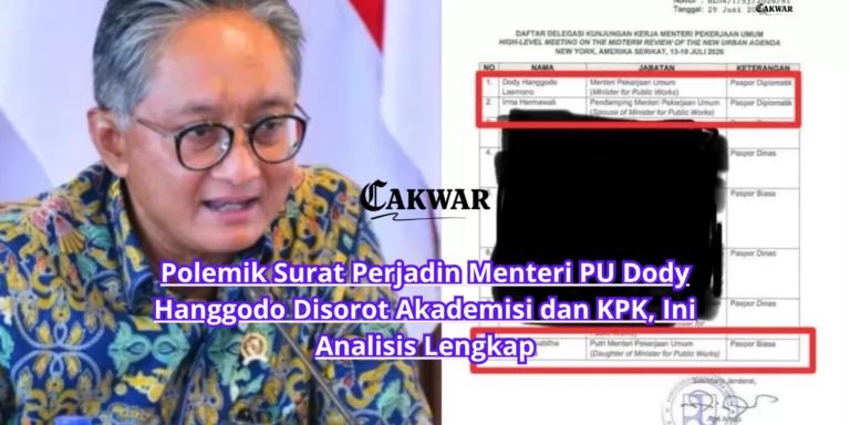 Polemik Surat Perjadin Menteri PU Dody Hanggodo Disorot Akademisi dan KPK, Ini Analisis Lengkap