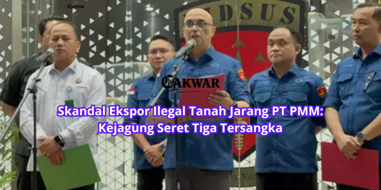 Skandal Ekspor Ilegal Tanah Jarang PT PMM: Kejagung Seret Tiga Tersangka