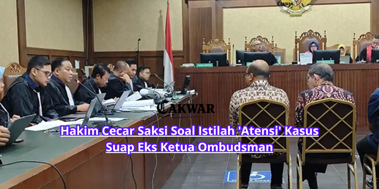Hakim Cecar Saksi Soal Istilah ‘Atensi’ Kasus Suap Eks Ketua Ombudsman