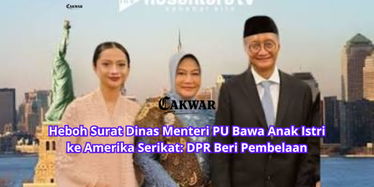 Heboh Surat Dinas Menteri PU Bawa Anak Istri ke Amerika Serikat: DPR Beri Pembelaan