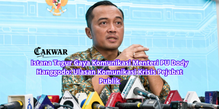 Istana Tegur Gaya Komunikasi Menteri PU Dody Hanggodo: Ulasan Komunikasi Krisis Pejabat Publik