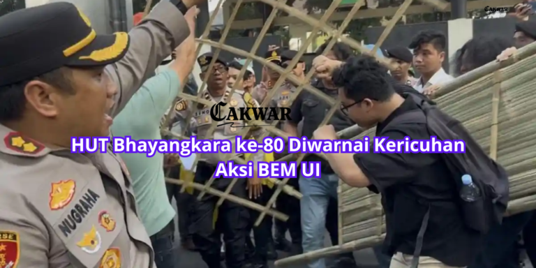 HUT Bhayangkara ke-80 Diwarnai Kericuhan Aksi BEM UI