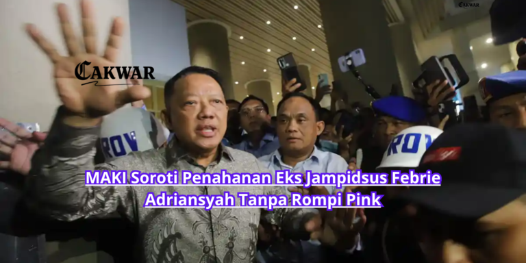 MAKI Soroti Penahanan Eks Jampidsus Febrie Adriansyah Tanpa Rompi Pink