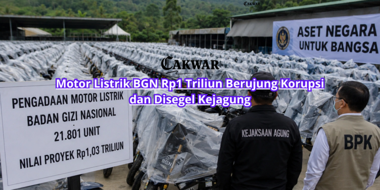 Motor Listrik BGN Rp1 Triliun Berujung Korupsi dan Disegel Kejagung