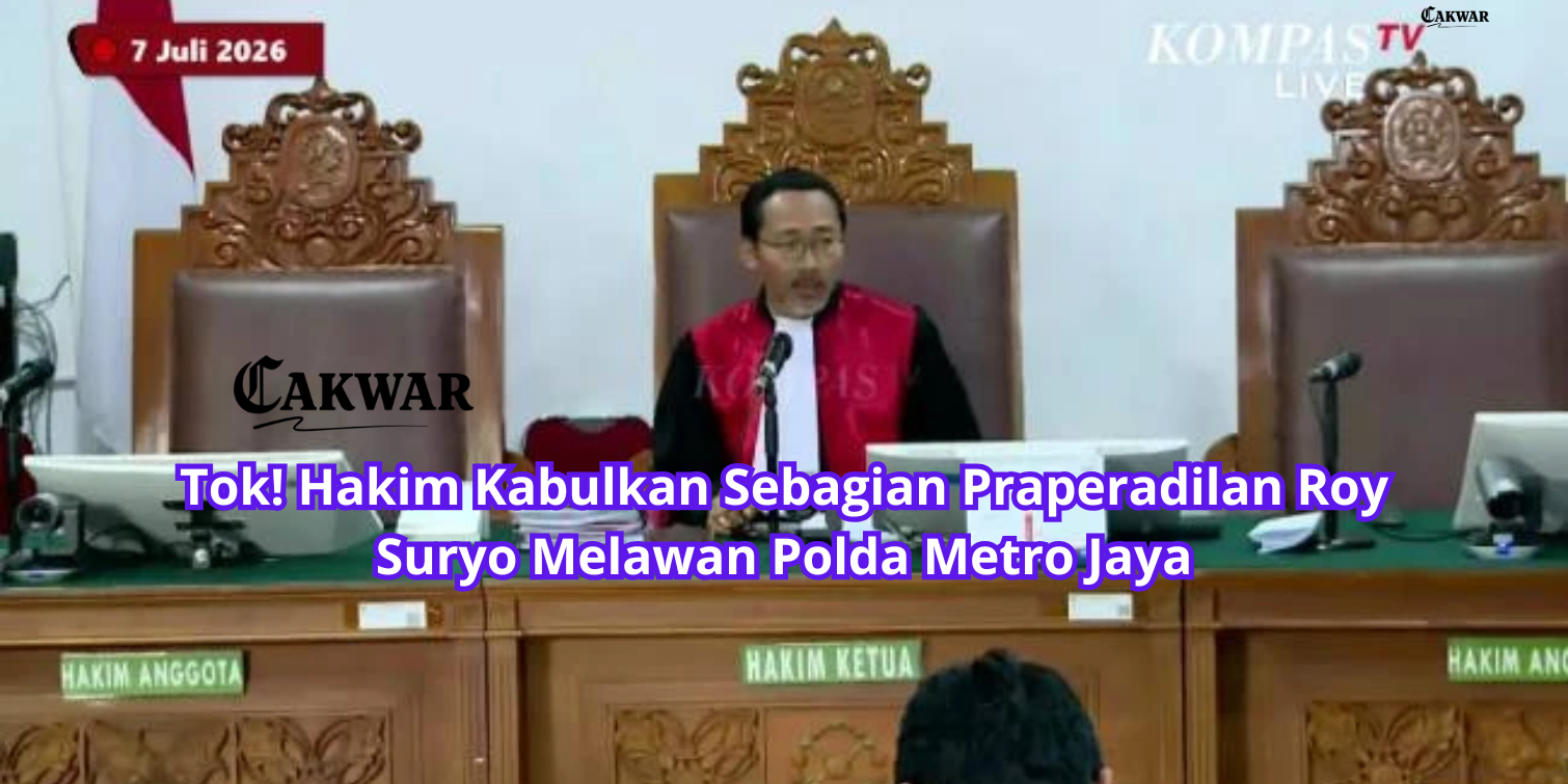 Tok! Hakim Kabulkan Sebagian Praperadilan Roy Suryo Melawan Polda Metro Jaya