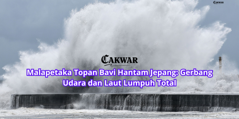 Malapetaka Topan Bavi Hantam Jepang: Gerbang Udara dan Laut Lumpuh Total
