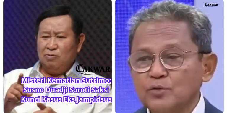 Misteri Kematian Sutrimo: Susno Duadji Soroti Saksi Kunci Kasus Eks Jampidsus