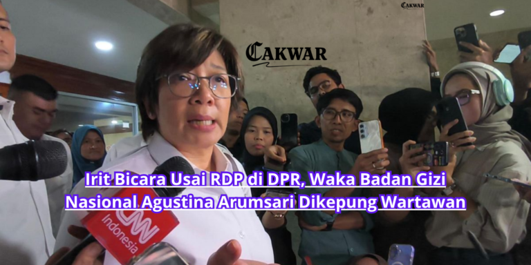 Irit Bicara Usai RDP di DPR, Waka Badan Gizi Nasional Agustina Arumsari Dikepung Wartawan