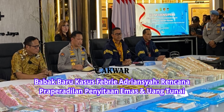 Babak Baru Kasus Febrie Adriansyah: Rencana Praperadilan Penyitaan Emas & Uang Tunai