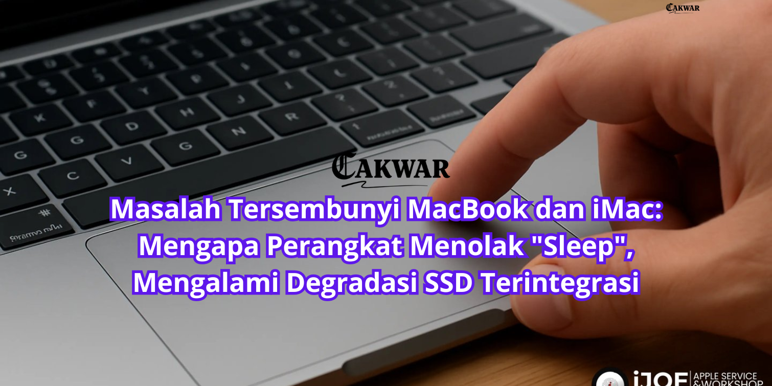 Masalah Tersembunyi MacBook dan iMac: Mengapa Perangkat Menolak “Sleep”, Mengalami Degradasi SSD Terintegrasi