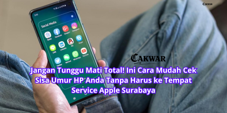 Jangan Tunggu Mati Total! Ini Cara Mudah Cek Sisa Umur HP Anda Tanpa Harus ke Tempat Service Apple Surabaya