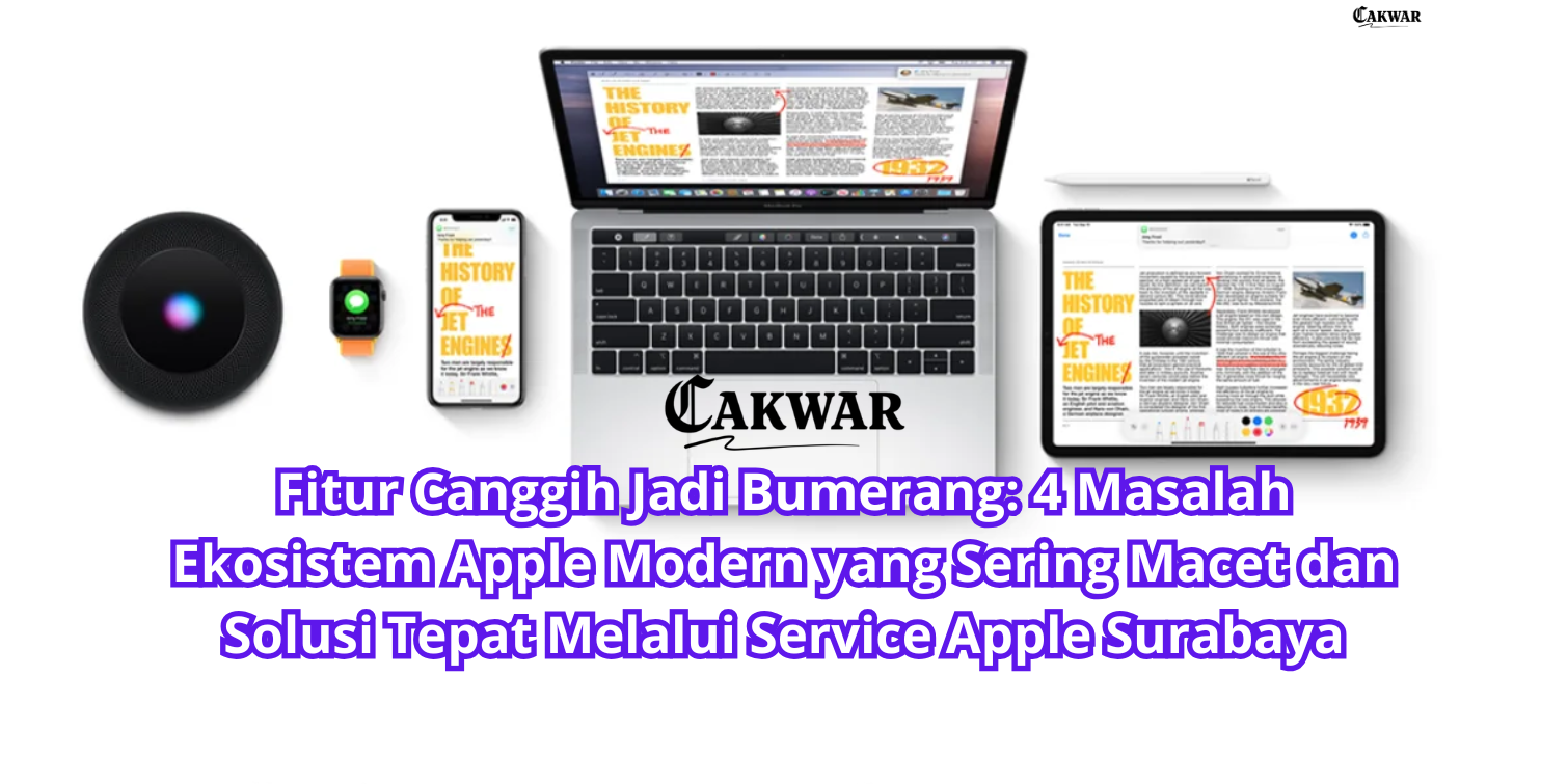 Fitur Canggih Jadi Bumerang: 4 Masalah Ekosistem Apple Modern yang Sering Macet dan Solusi Tepat Melalui Service Apple Surabaya