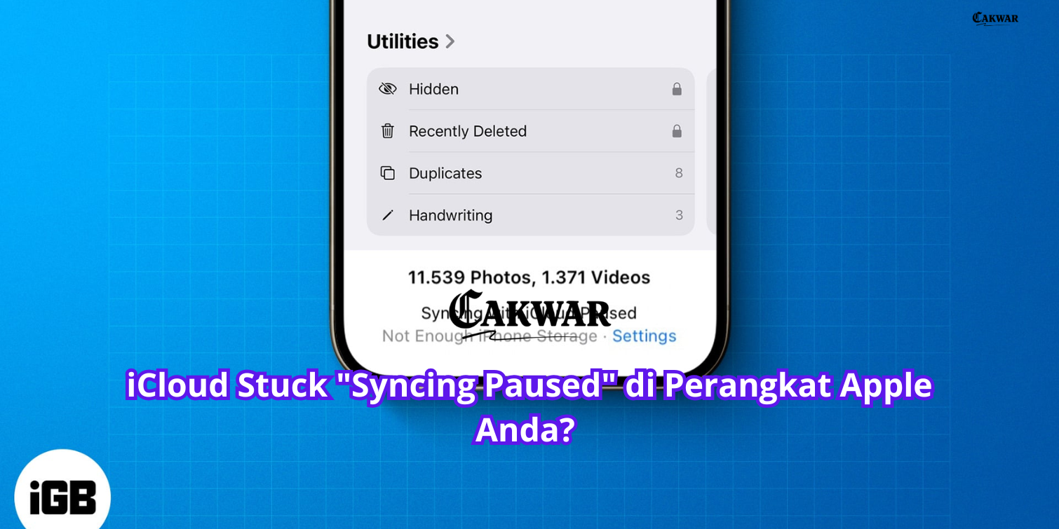 iCloud Stuck “Syncing Paused” di Perangkat Apple Anda?