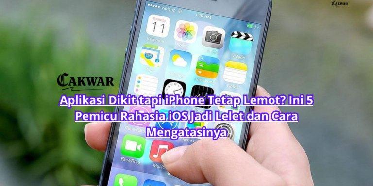 Aplikasi Dikit tapi iPhone Tetap Lemot? Ini 5 Pemicu Rahasia iOS Jadi Lelet dan Cara Mengatasinya