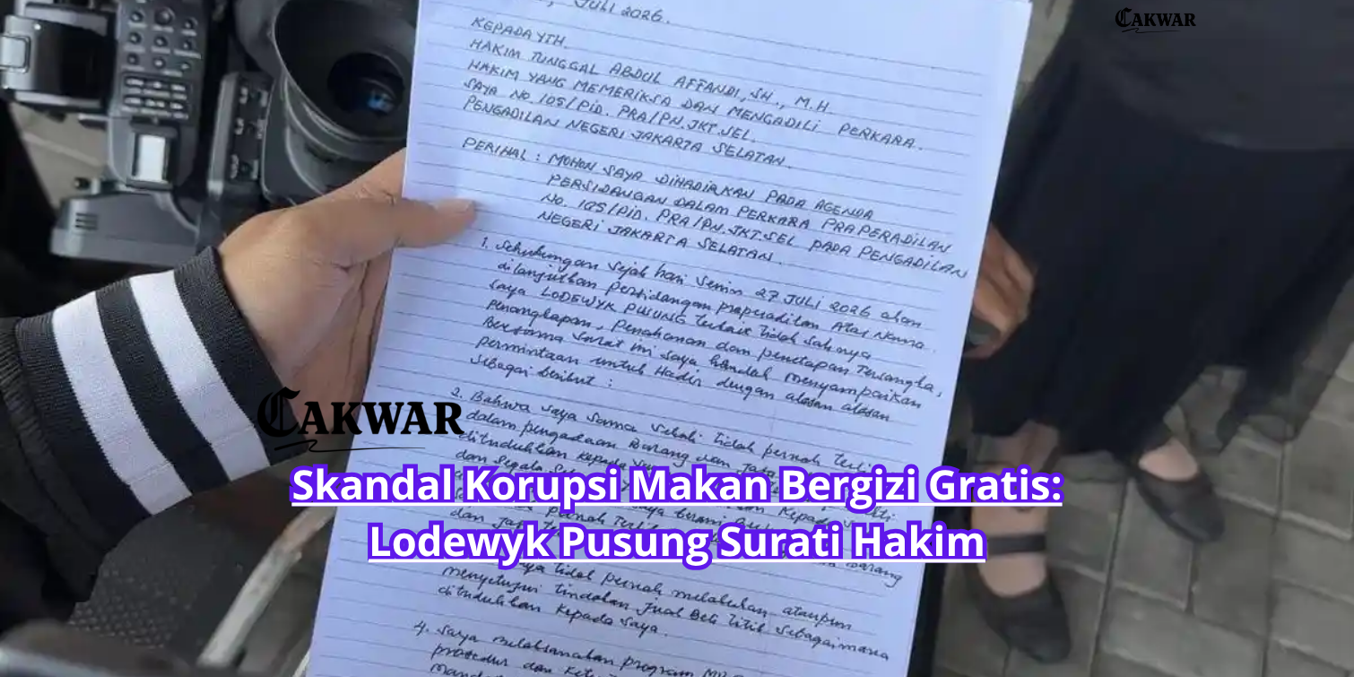 Skandal Korupsi Makan Bergizi Gratis: Lodewyk Pusung Surati Hakim