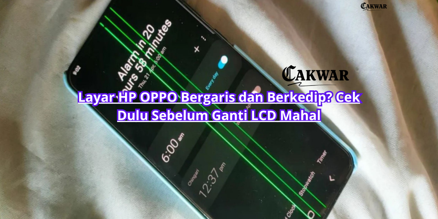 Layar HP OPPO Bergaris dan Berkedip? Cek Dulu Sebelum Ganti LCD Mahal