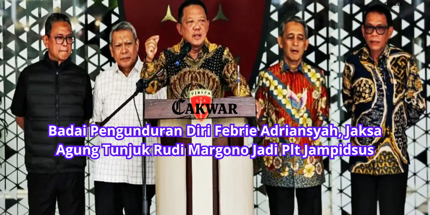 Badai Pengunduran Diri Febrie Adriansyah, Jaksa Agung Tunjuk Rudi Margono Jadi Plt Jampidsus