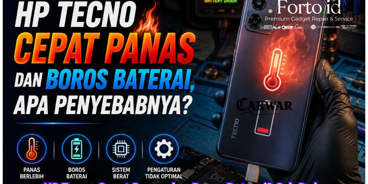 HP Tecno Cepat Panas dan Boros Baterai? Cek Dulu Sebelum Bawa ke Tempat Servis