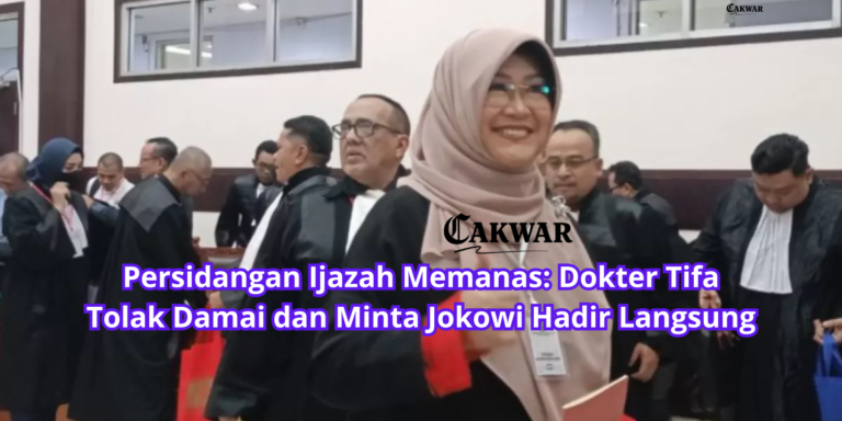 Persidangan Ijazah Memanas: Dokter Tifa Tolak Damai dan Minta Jokowi Hadir Langsung