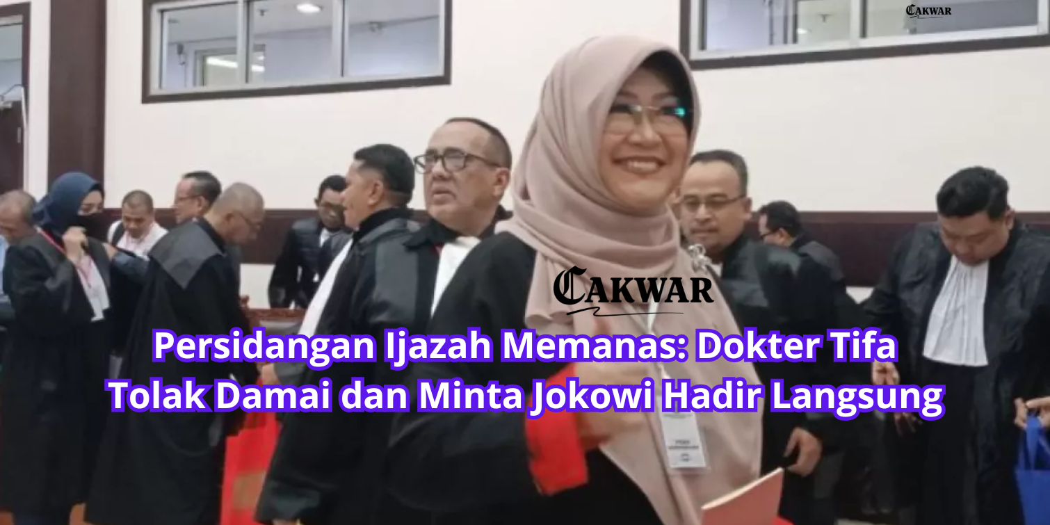 Persidangan Ijazah Memanas: Dokter Tifa Tolak Damai dan Minta Jokowi Hadir Langsung