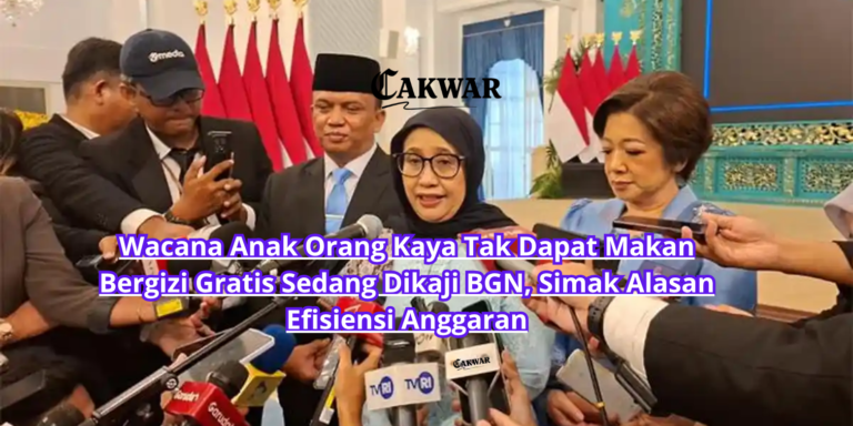 Wacana Anak Orang Kaya Tak Dapat Makan Bergizi Gratis Sedang Dikaji BGN, Simak Alasan Efisiensi Anggaran