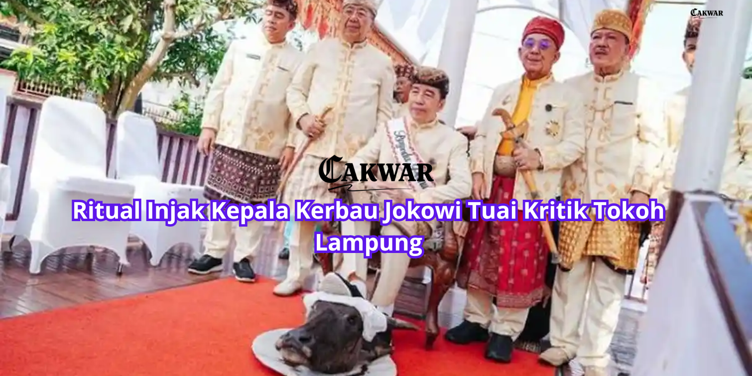 Ritual Injak Kepala Kerbau Jokowi Tuai Kritik Tokoh Lampung