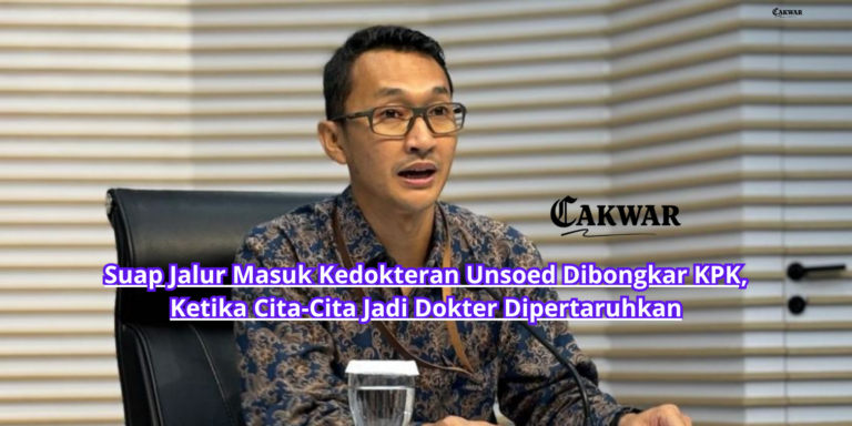 Suap Jalur Masuk Kedokteran Unsoed Dibongkar KPK, Ketika Cita-Cita Jadi Dokter Dipertaruhkan