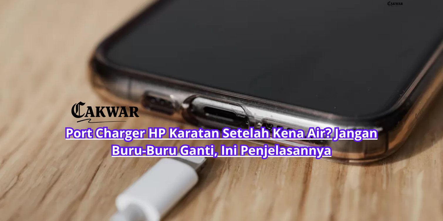 Port Charger HP Karatan Setelah Kena Air? Jangan Buru-Buru Ganti, Ini Penjelasannya