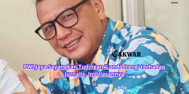 PWI Jaya Sayangkan Tudingan ‘Londo Ireng’ terhadap Jurnalis, Ini Ulasannya