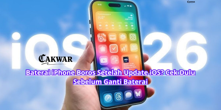 Baterai iPhone Boros Setelah Update iOS? Cek Dulu Sebelum Ganti Baterai