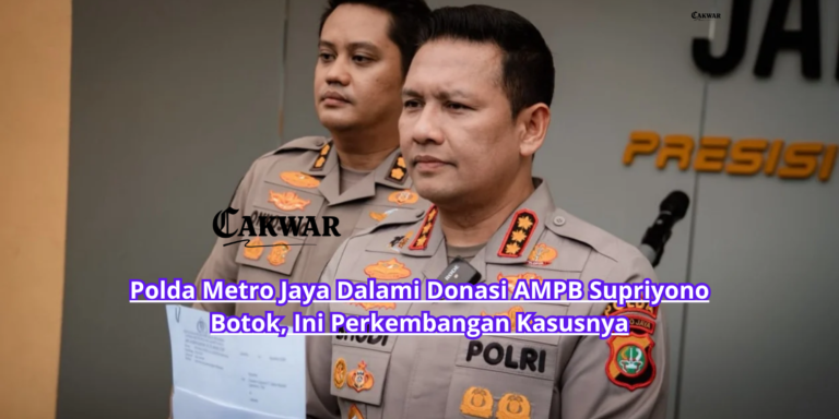 Polda Metro Jaya Dalami Donasi AMPB Supriyono Botok, Ini Perkembangan Kasusnya