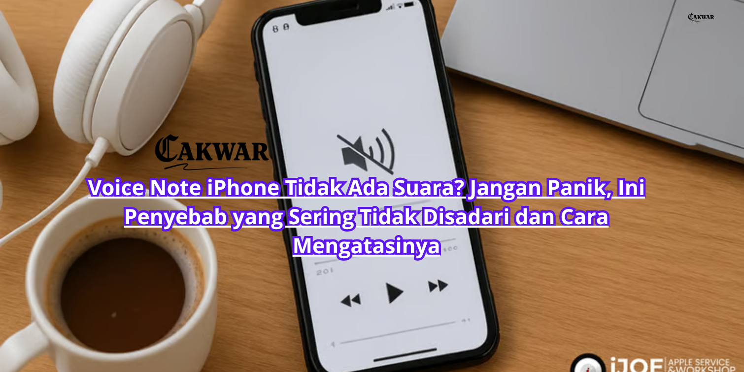 Voice Note iPhone Tidak Ada Suara? Jangan Panik, Ini Penyebab yang Sering Tidak Disadari dan Cara Mengatasinya