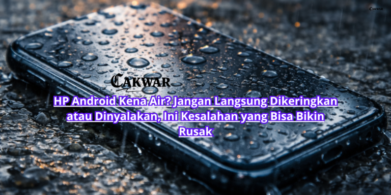 HP Android Kena Air? Jangan Langsung Dikeringkan atau Dinyalakan, Ini Kesalahan yang Bisa Bikin Rusak