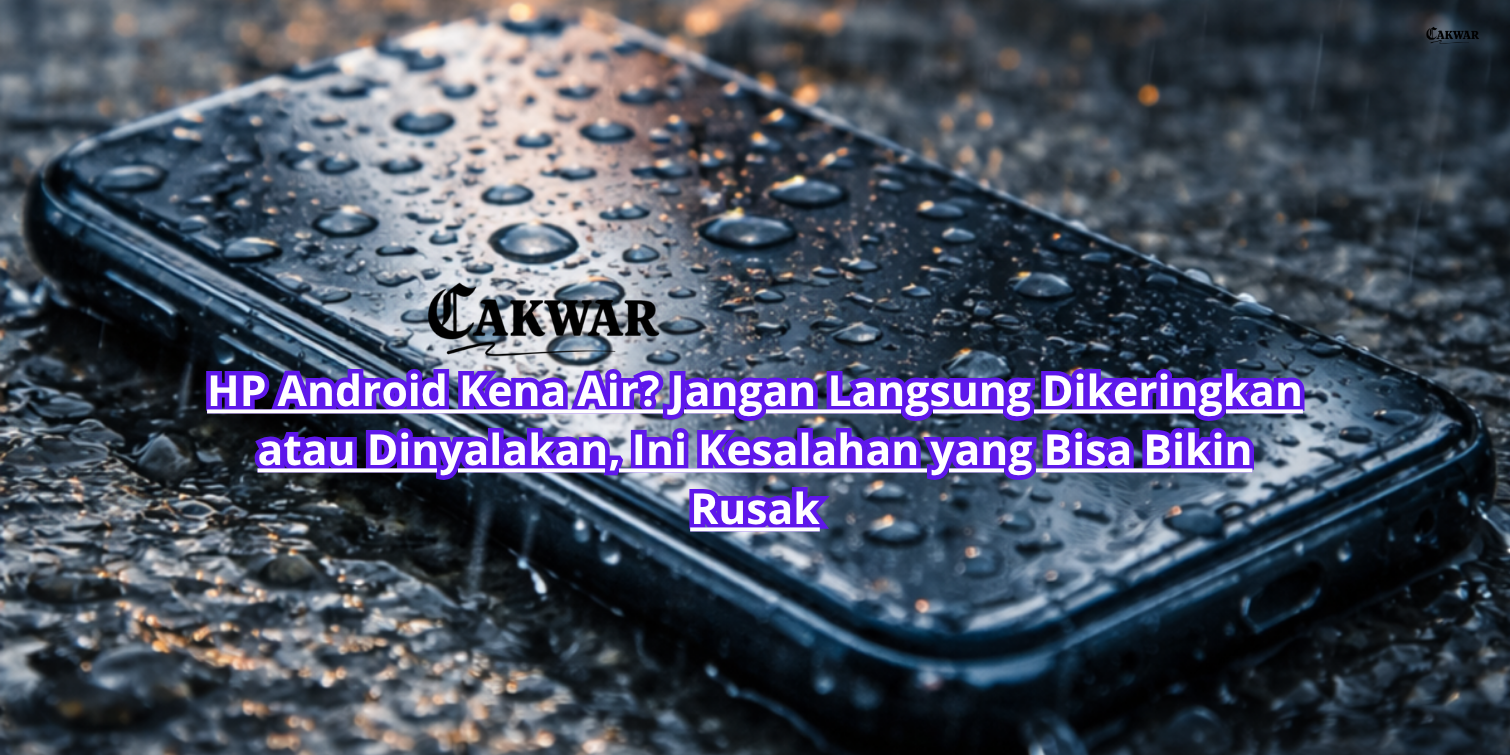 HP Android Kena Air? Jangan Langsung Dikeringkan atau Dinyalakan, Ini Kesalahan yang Bisa Bikin Rusak