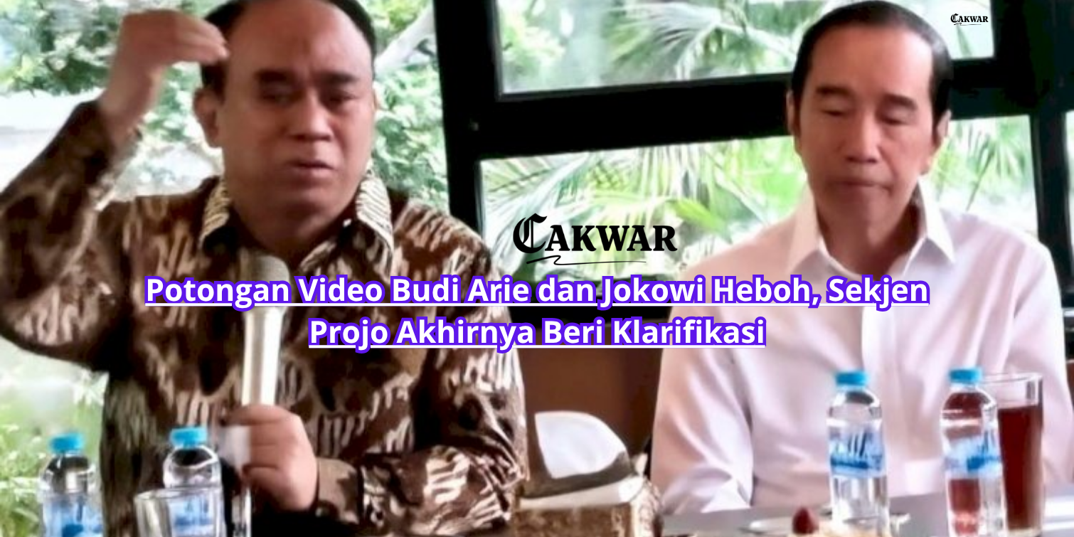 Potongan Video Budi Arie dan Jokowi Heboh, Sekjen Projo Akhirnya Beri Klarifikasi